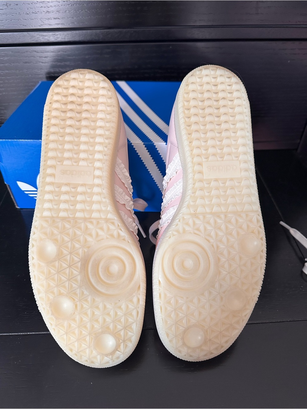 adidas Samba OG W Pink and White Leather Sneakers - Picture 4 of 6